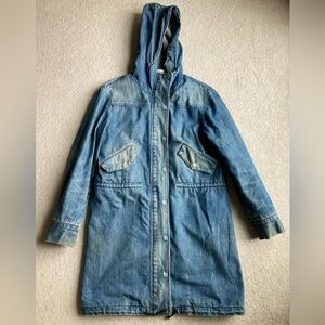 Habitual long denim coat